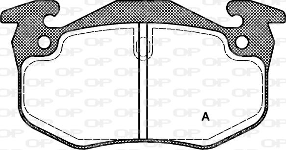 Open Parts BPA0144.50 - Тормозные колодки, дисковые, комплект autosila-amz.com