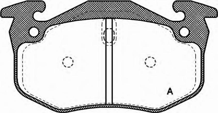 Open Parts BPA0144.06 - Тормозные колодки, дисковые, комплект autosila-amz.com