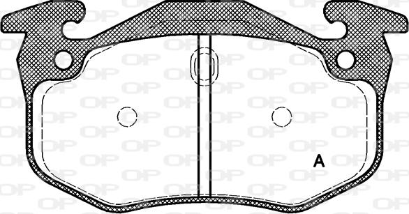 Open Parts BPA0144.70 - Тормозные колодки, дисковые, комплект autosila-amz.com