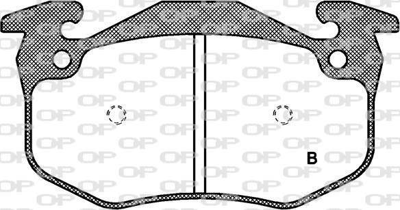 Open Parts BPA0144.70 - Тормозные колодки, дисковые, комплект autosila-amz.com