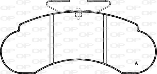 Open Parts BPA0142.20 - Тормозные колодки, дисковые, комплект autosila-amz.com