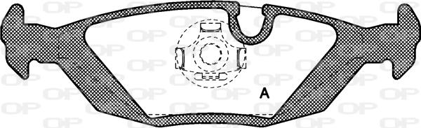 Open Parts BPA0155.00 - Тормозные колодки, дисковые, комплект autosila-amz.com
