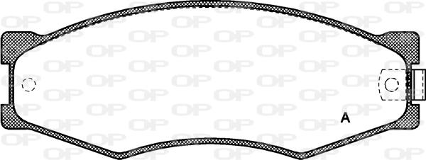 Open Parts BPA0184.02 - Тормозные колодки, дисковые, комплект autosila-amz.com