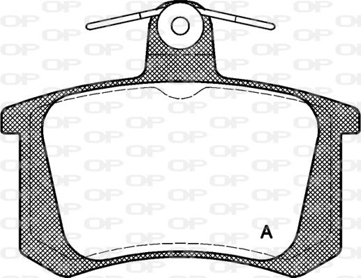 Open Parts BPA0135.20 - Тормозные колодки, дисковые, комплект autosila-amz.com