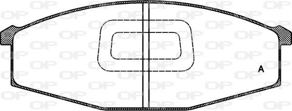 Open Parts BPA0129.10 - Тормозные колодки, дисковые, комплект autosila-amz.com