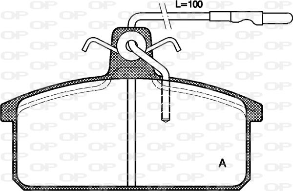 Open Parts BPA0128.32 - Тормозные колодки, дисковые, комплект autosila-amz.com