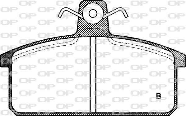Open Parts BPA0128.32 - Тормозные колодки, дисковые, комплект autosila-amz.com