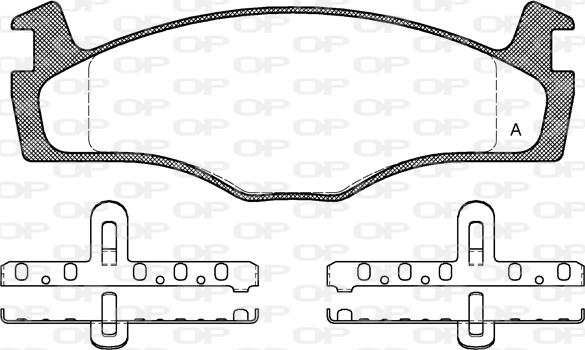 Open Parts BPA0171.00 - Тормозные колодки, дисковые, комплект autosila-amz.com