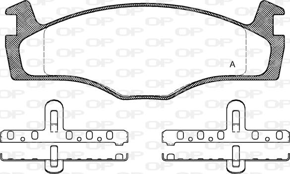 Open Parts BPA0171.10 - Тормозные колодки, дисковые, комплект autosila-amz.com