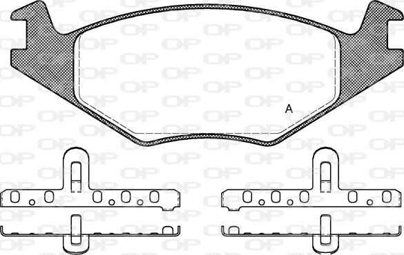 Open Parts BPA0171.20 - Тормозные колодки, дисковые, комплект autosila-amz.com