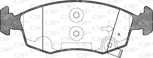 Open Parts BPA0172.50 - Тормозные колодки, дисковые, комплект autosila-amz.com