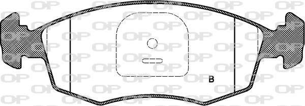 Open Parts BPA0172.10 - Тормозные колодки, дисковые, комплект autosila-amz.com