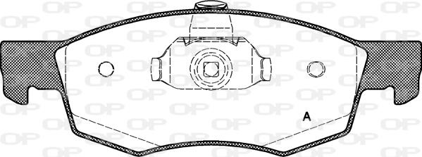 Open Parts BPA0172.30 - Тормозные колодки, дисковые, комплект autosila-amz.com