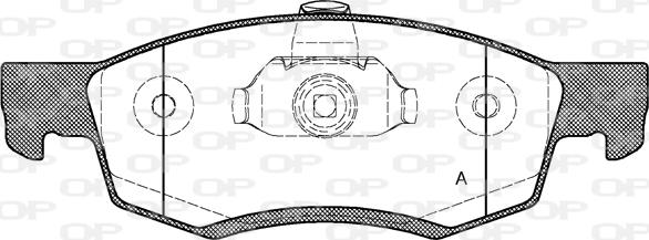 Open Parts BPA0172.32 - Тормозные колодки, дисковые, комплект autosila-amz.com