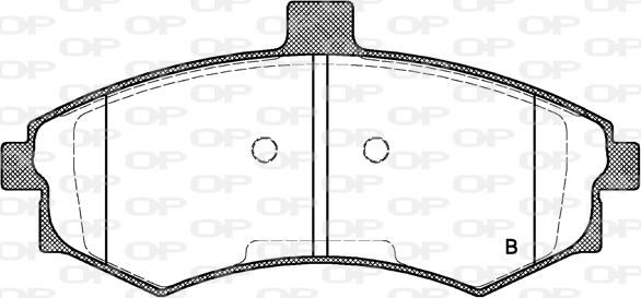 Open Parts BPA0893.02 - Тормозные колодки, дисковые, комплект autosila-amz.com