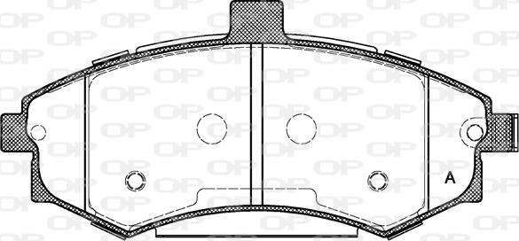 Open Parts BPA0893.02 - Тормозные колодки, дисковые, комплект autosila-amz.com