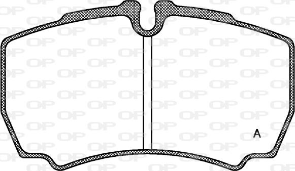 Open Parts BPA0849.00 - Тормозные колодки, дисковые, комплект autosila-amz.com