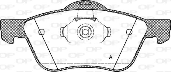 Open Parts BPA0844.00 - Тормозные колодки, дисковые, комплект autosila-amz.com