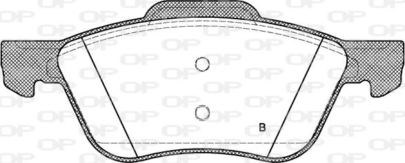 Open Parts BPA0844.00 - Тормозные колодки, дисковые, комплект autosila-amz.com