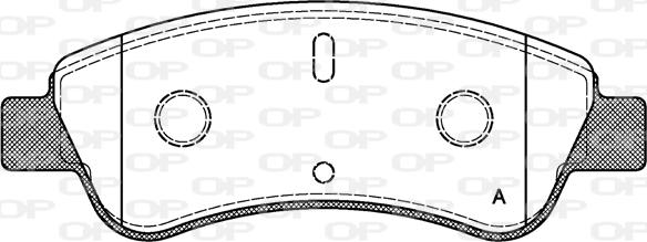 Open Parts BPA0840.10 - Тормозные колодки, дисковые, комплект autosila-amz.com