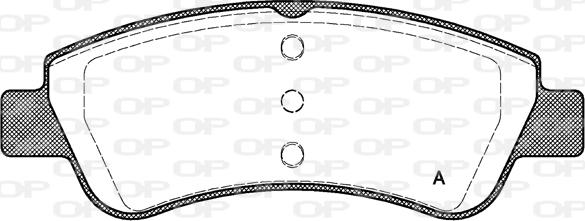 Open Parts BPA0840.20 - Тормозные колодки, дисковые, комплект autosila-amz.com