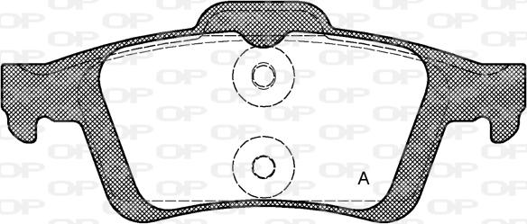 Open Parts BPA0842.30 - Тормозные колодки, дисковые, комплект autosila-amz.com