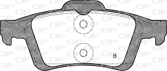 Open Parts BPA0842.70 - Тормозные колодки, дисковые, комплект autosila-amz.com