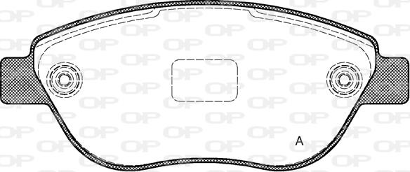 Open Parts BPA0859.10 - Тормозные колодки, дисковые, комплект autosila-amz.com