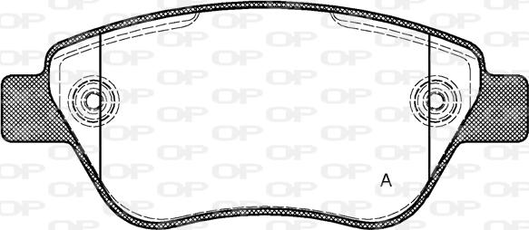 Open Parts BPA0858.30 - Тормозные колодки, дисковые, комплект autosila-amz.com