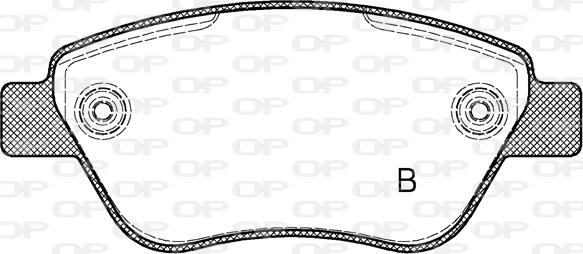 Open Parts BPA0858.32 - Тормозные колодки, дисковые, комплект autosila-amz.com