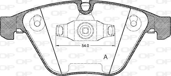 Open Parts BPA0857.10 - Тормозные колодки, дисковые, комплект autosila-amz.com
