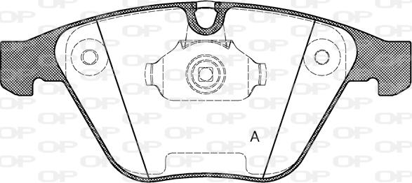 Open Parts BPA0857.30 - Тормозные колодки, дисковые, комплект autosila-amz.com