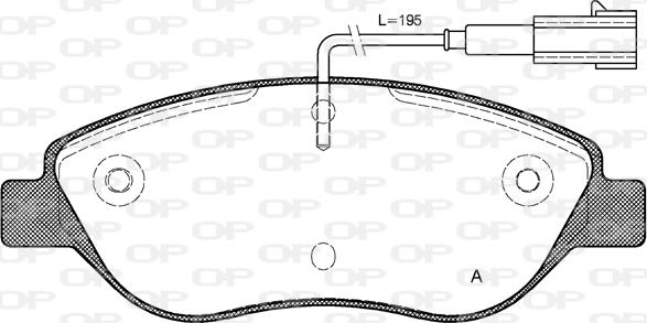 Open Parts BPA0860.01 - Тормозные колодки, дисковые, комплект autosila-amz.com