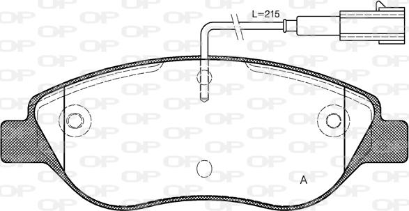 Open Parts BPA0860.02 - Тормозные колодки, дисковые, комплект autosila-amz.com