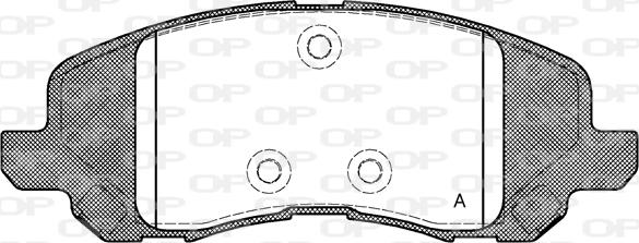 Open Parts BPA0804.20 - Тормозные колодки, дисковые, комплект autosila-amz.com
