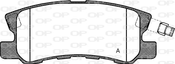 Open Parts BPA0803.02 - Тормозные колодки, дисковые, комплект autosila-amz.com