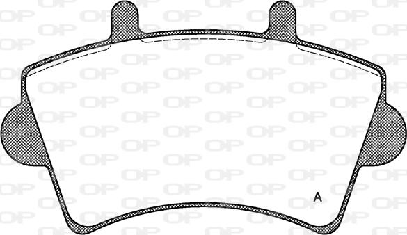 Open Parts BPA0819.00 - Тормозные колодки, дисковые, комплект autosila-amz.com