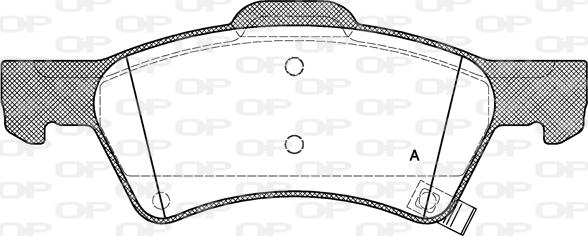 Open Parts BPA0810.02 - Тормозные колодки, дисковые, комплект autosila-amz.com