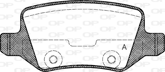 Open Parts BPA0818.00 - Тормозные колодки, дисковые, комплект autosila-amz.com