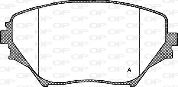 Open Parts BPA0813.00 - Тормозные колодки, дисковые, комплект autosila-amz.com