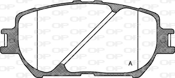 Open Parts BPA0884.00 - Тормозные колодки, дисковые, комплект autosila-amz.com