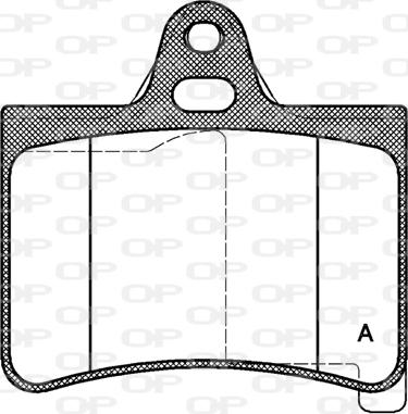 Open Parts BPA0830.00 - Тормозные колодки, дисковые, комплект autosila-amz.com