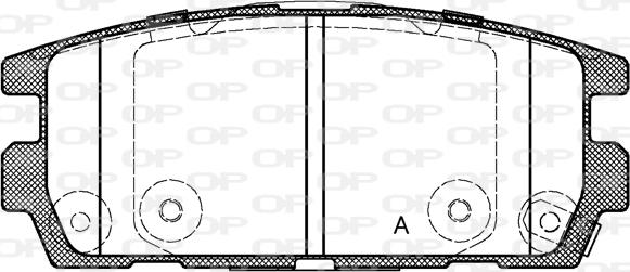 Open Parts BPA0877.02 - Тормозные колодки, дисковые, комплект autosila-amz.com