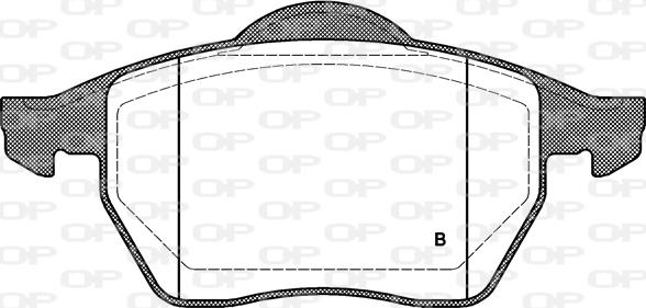 Open Parts BPA0390.52 - Тормозные колодки, дисковые, комплект autosila-amz.com