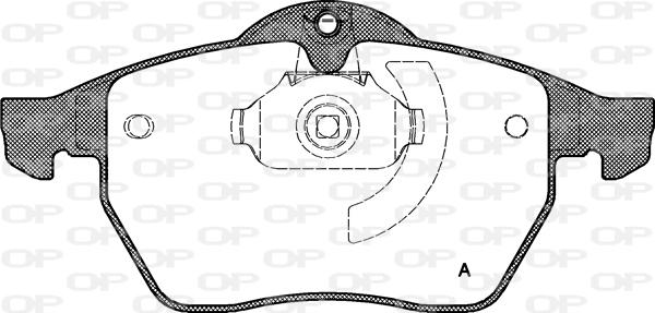 Open Parts BPA0390.10 - Тормозные колодки, дисковые, комплект autosila-amz.com