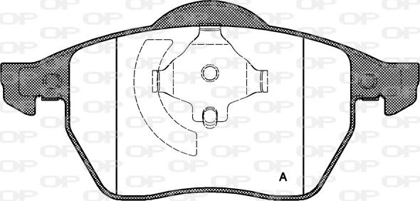 Open Parts BPA0390.20 - Тормозные колодки, дисковые, комплект autosila-amz.com