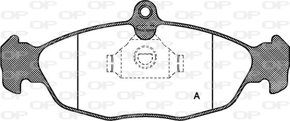 Open Parts BPA0393.00 - Тормозные колодки, дисковые, комплект autosila-amz.com