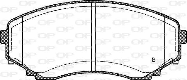Open Parts BPA0397.22 - Тормозные колодки, дисковые, комплект autosila-amz.com