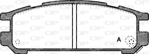 Open Parts BPA0342.02 - Тормозные колодки, дисковые, комплект autosila-amz.com