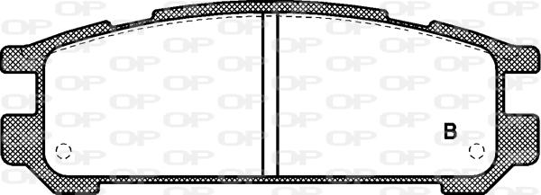 Open Parts BPA0342.02 - Тормозные колодки, дисковые, комплект autosila-amz.com